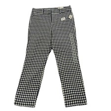 Old Navy Pixie Pants High Rise Size 10 Blue Gingham Secret Smooth Pockets New