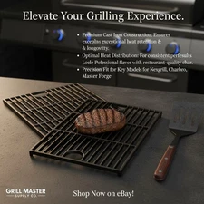 17" Cast Iron Grill Grates for Nexgrill & More