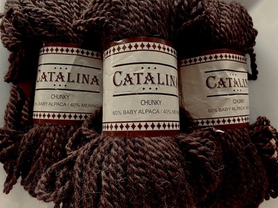 10-100g Hank Catalina Alpaca SOFT CHUNKY-60% Baby Alpaca 40% Merino #315 NEW BAG
