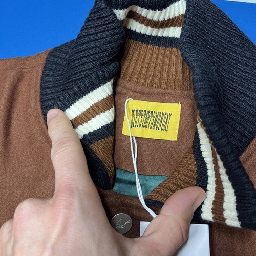 Chaqueta de bombardero universitaria Diet Starts Monday Letterman talla grande NUEVA - Imagen 6 de 9