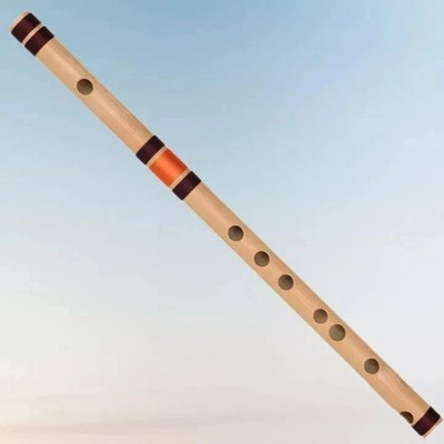 Wooden Flute Indian Musical Instrument Bansuri Natural Right Hand 19 In Scale C