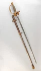 Antique Model 1860 Civil War Staff Field Officer’s Sword & Scabbard Etched Blade