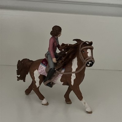 Schleich Horse Club Rider And Horse Set Farm World Lot With Tack Used