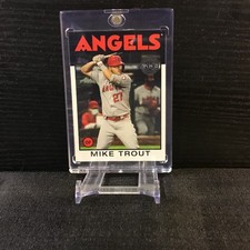 2021 Topps 1986 Retro 35th Anniversary Mike Trout Insert #86B-1 Angels