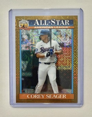 COREY SEAGER Gold Refractor /50 2026 Topps Series 2 Silver Pack 75th Anniversary