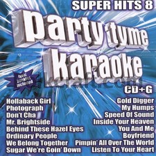Party Tyme Karaoke: Super Hits 8 Various Artists audio cd Very Good