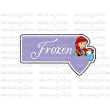 Disney Valentine Anna v Premade Scrapbook Page Paper Piece die cut