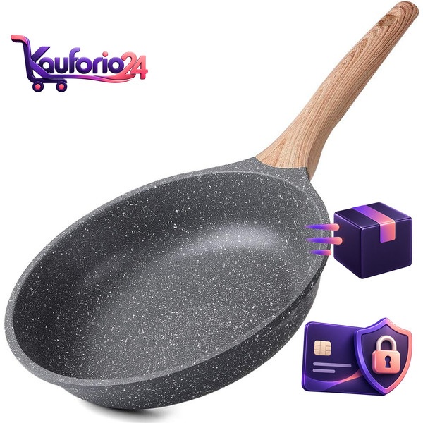 Antihaft Pfanne 28Cm Granit Beschichtet FüR Gasherd Induktion Bratpfanne-image