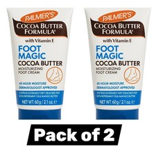 2×Pack’s Cocoa Butter Foot Magic 2x Cream 60g – Deep Moisturising Foot Repair