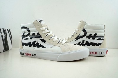 Size 11 - Patta x Vans Vault Sk8- Reissue VLT LX High Mean Eyed Cat - White