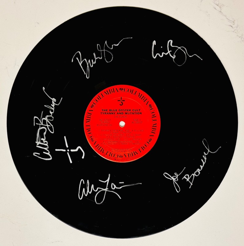 BLUE OYSTER CULT Signed TYRANNY AND MUTATION Album By All 5~Buck Dharma~Bouchard