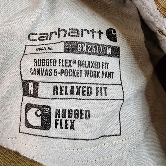 Carhartt Rugged Flex Pants Mens 40 x 32 Tan Relaxed Fit Canvas Work BN2517-M thumbnail 10