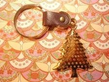1 Goldplated Christmas Tree Keyring