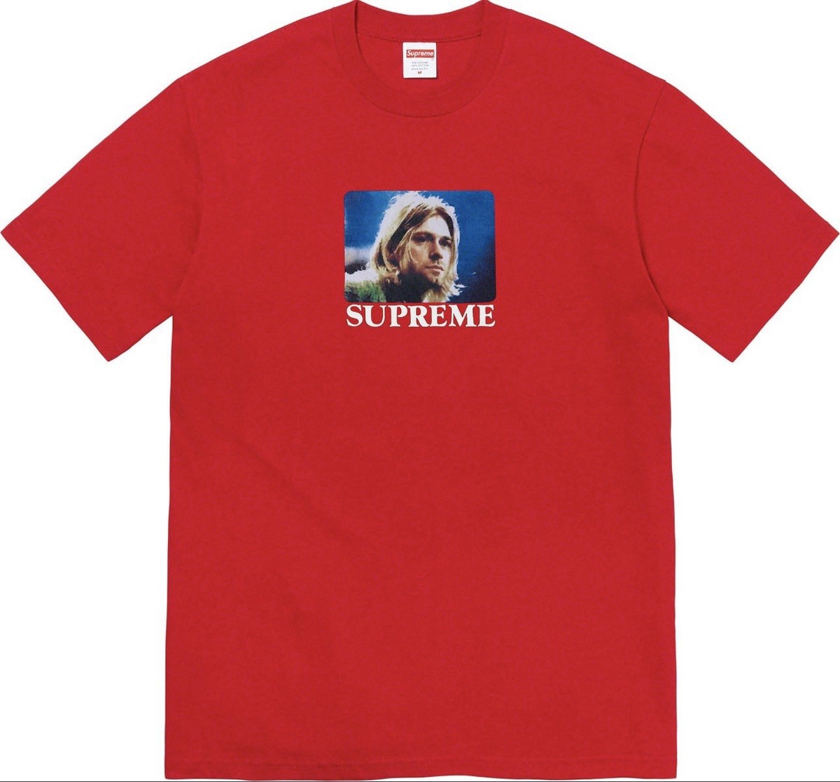 SUPREME 🔥 KURT COBAIN TEE RED XL DSWT BRAND NEW FREE SHIPPING