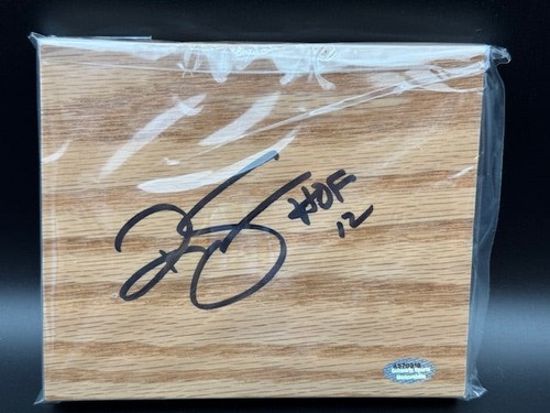 Ralph Sampson Autographed Signed Houston Rockets and Inscribed 5x6 Basketball Court Floor Piece 