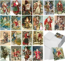 Jetec 200 Pack Vintage Christmas Cards Multicolor 