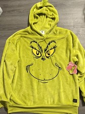 The Grinch Womens Plush Fleece Juniors Xarge 16-18 Green-NWT