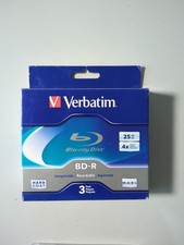 Verbatim Blu-ray Recordable BD-R 4x 25 Gb Standard-3 Pack Jewel Case