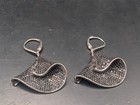 🔥 DESIGNER STERLING SILVER PAVED CZ DANGLE STATEMENT LARGE EARRINGS STUNNING 🔥 — photo 5