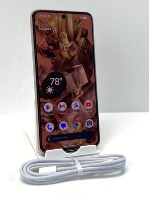 Google Pixel 8 GKWS6 128GB Rose Verizon+GSM Unlocked device Clean IMEI