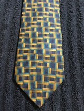 VTG Jhane Barnes Multicolored Abstract Geometric Silk Necktie Made In Japan NWOT