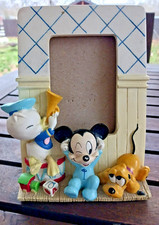 Vintage Baby Mickey , Pluto, Donald Duck Nursery Picture Photo Frame Disney