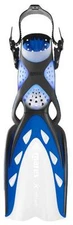 Mares X-Stream Open Heel Scuba Diving Dive Fins - Blue w/Adjustable strap