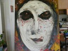 LARGE KELLI DUBAY ORIGINAL  ABSTRACT EXPRESSION ACRYLIC  30 X 40 SIGNED TEXTURE — photo 1