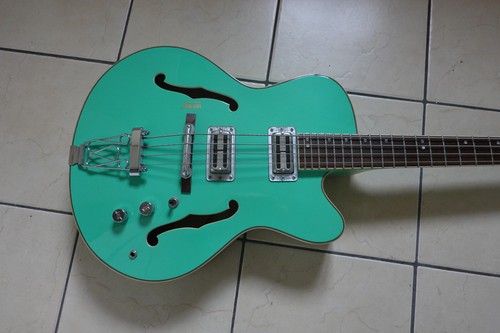 Galveston hollow body acoustic / electric bass guitar