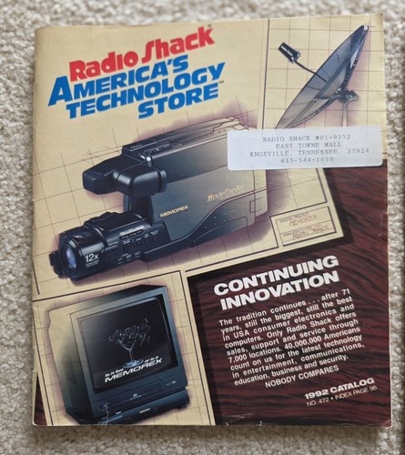 Vtg 1992 1993 RADIO SHACK Catalog Sales Circular Lot Of 2 COMPUTING CELL PHONES - Picture 2 of 6