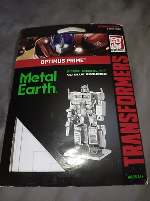 New In Pack Metal Earth Transformers Optimus Prime Color Model Kit Building Set