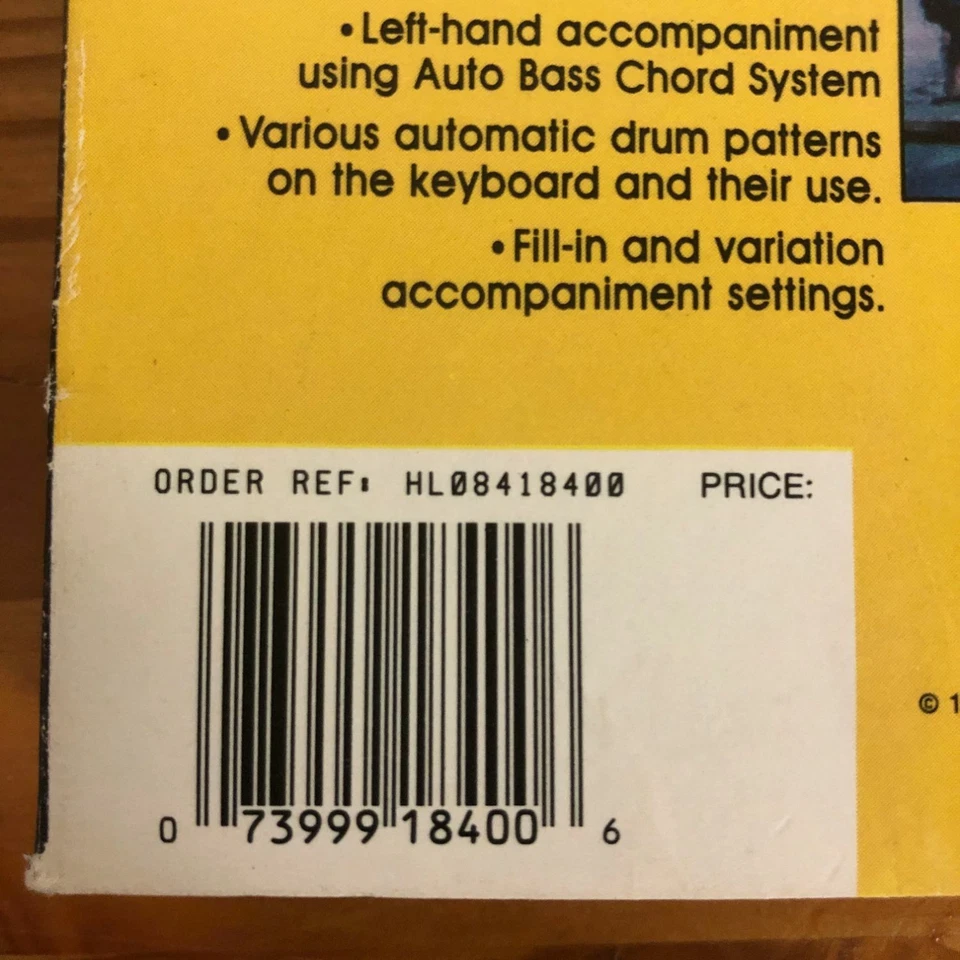 Yamaha Electronic Keyboard  VHS VCR Video Tape Used Johnny Mann Beginner Level - Image 3 of 4