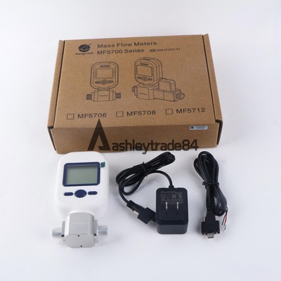 Portable Gas Air Flow Rate Tester Digital Gas Mass Flow Meter 0-20L/min MF5706 #