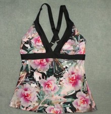 next women's Size 32 B/C Cross-Back Swimwear Bikini Top Tankini Adjustable Strap