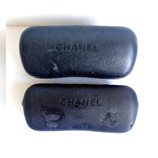 Chanel Sunglass Eyeglass Cases Bundle Lot 2 CC Authentic JUMBO  REGULAR   