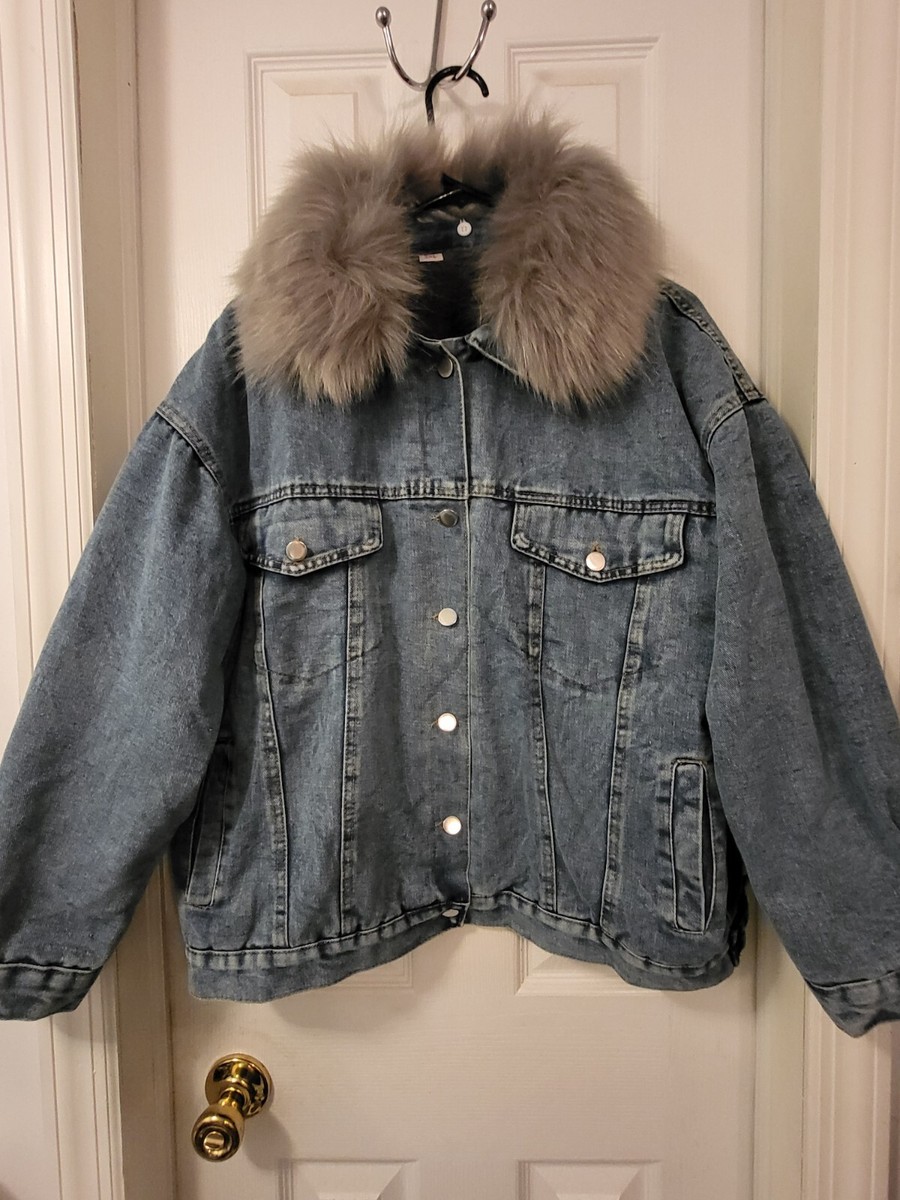 Beibei Jean Jacket Fur Coller Size XXL - Main Image