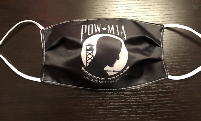 2 Pack POW/MIA Face Mask POWMIA Flag Washable Adjustable BUY ONE GET ONE FREE