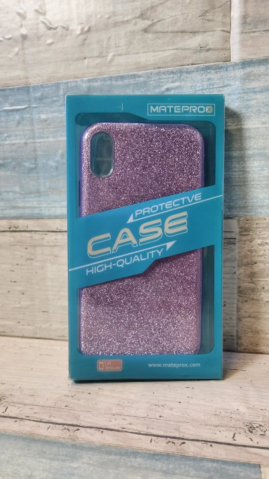 Funda MATEPROX para iPhone Xs/X Brillo Brillante Brillante - Púrpura - Foto 4 de 4