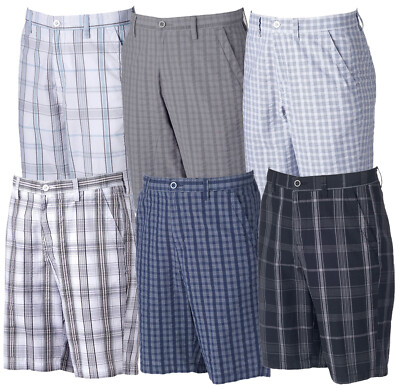 New APT. 9 Men's Modern-Fit Seersucker Plaid Cotton Shorts Size 44-50 MSRP $52