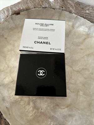 CHANEL ROUGE ALLURE VELVET NUIT BLANC LIPPENSTIFTE 4 IM ETUI LIMITED EDITION 3,5G