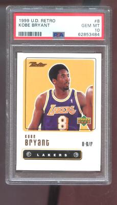 1999-00 Upper Deck Retro #8 Kobe Bryant PSA 10 Graded