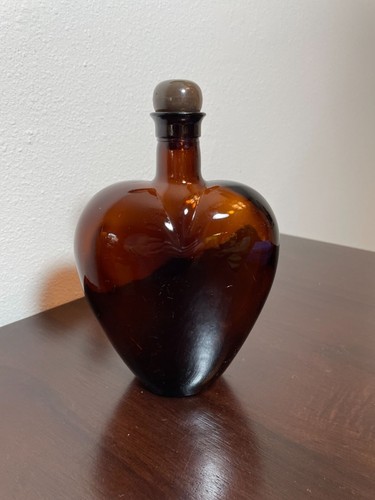 Vintage Paul Masson 8,5" Herz Schnapsflasche mit Stopfen - Bild 4 von 6