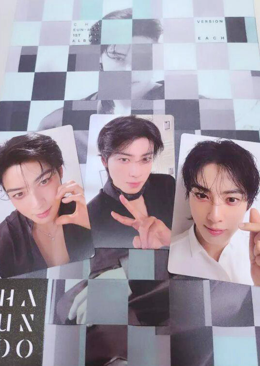 CHA EUN-WOO フォトカードセット CHA EUNWOO 1st Mini Album ENTITY EQUAL EACH Official Photocard Set