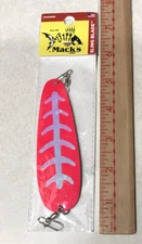 Mack’s Shasta Tackle Sling Blade PINK GLOW 4” Trolling Dodger Salmon Trout NEW