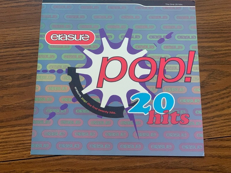 Erasure 1992  Pop! The First 20 Hits 12x12 Promo 2-Sided Cover Flat Poster