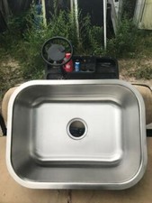 Lippert Components Stainless Steel Single Bowl RV Sink 23" x 18" x 9", New, 2H