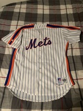 Russell Athletic New York Mets 1992 Alan Zinter Home Jersey Size 46 White