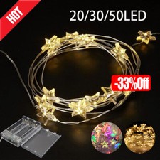 Star Fairy String Lights 20-50 LED Battery Festival Wedding Party Bedroom Decor