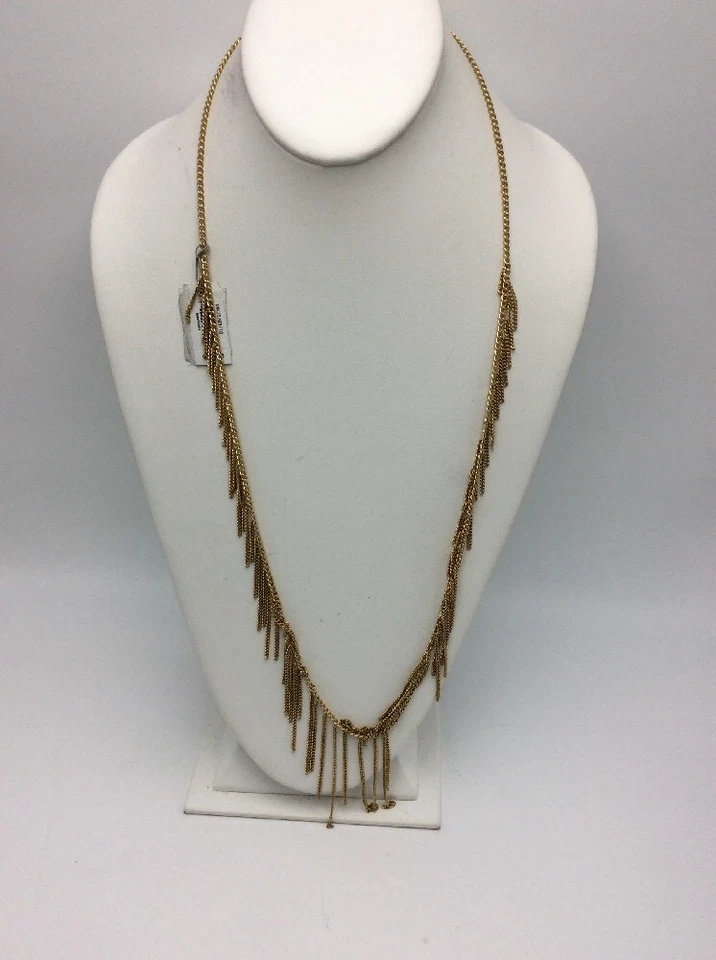 145 美元迈克尔·科尔斯金色,可调节褶皱装饰项链 D36 — 第 3/4 张图片