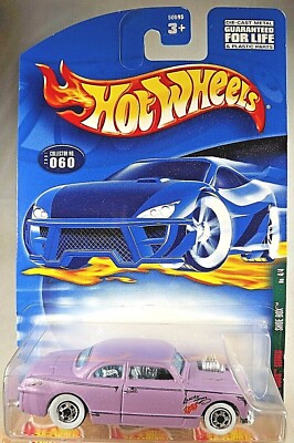 2001 Hot Wheels #60 Rat Rods Series 4/4 SHOE BOX Lavender w/WW Basic Spoke Wheel